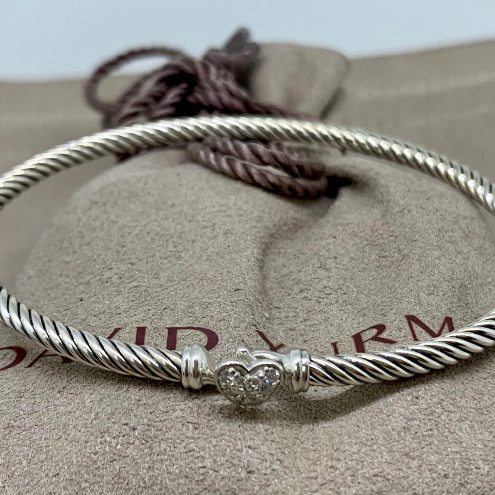 NWOT David Yurman Heart Bracelet with Diamonds - Picture 4 of 6